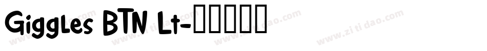 Giggles BTN Lt字体转换